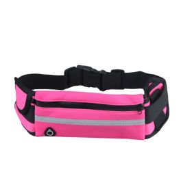 Adjustable Sports Waist Bag for Outdoor Running (Type: Sports Supplies, Color: Rose)